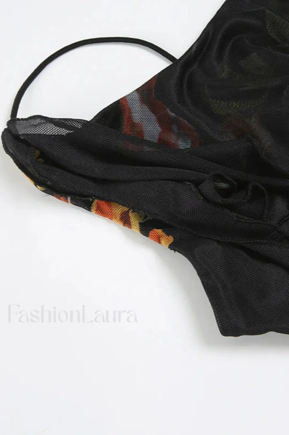 Mesh Stitching Irregular Dress with Elegant Everyday Styling