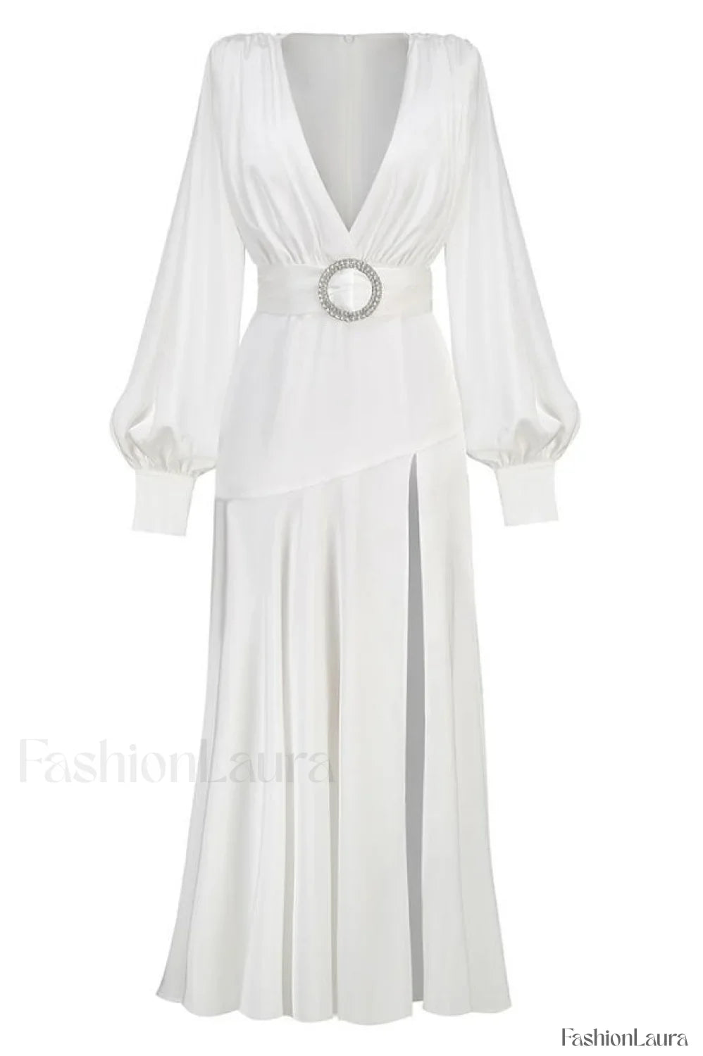 Michele Satin Stylish Formal Maxi Dress