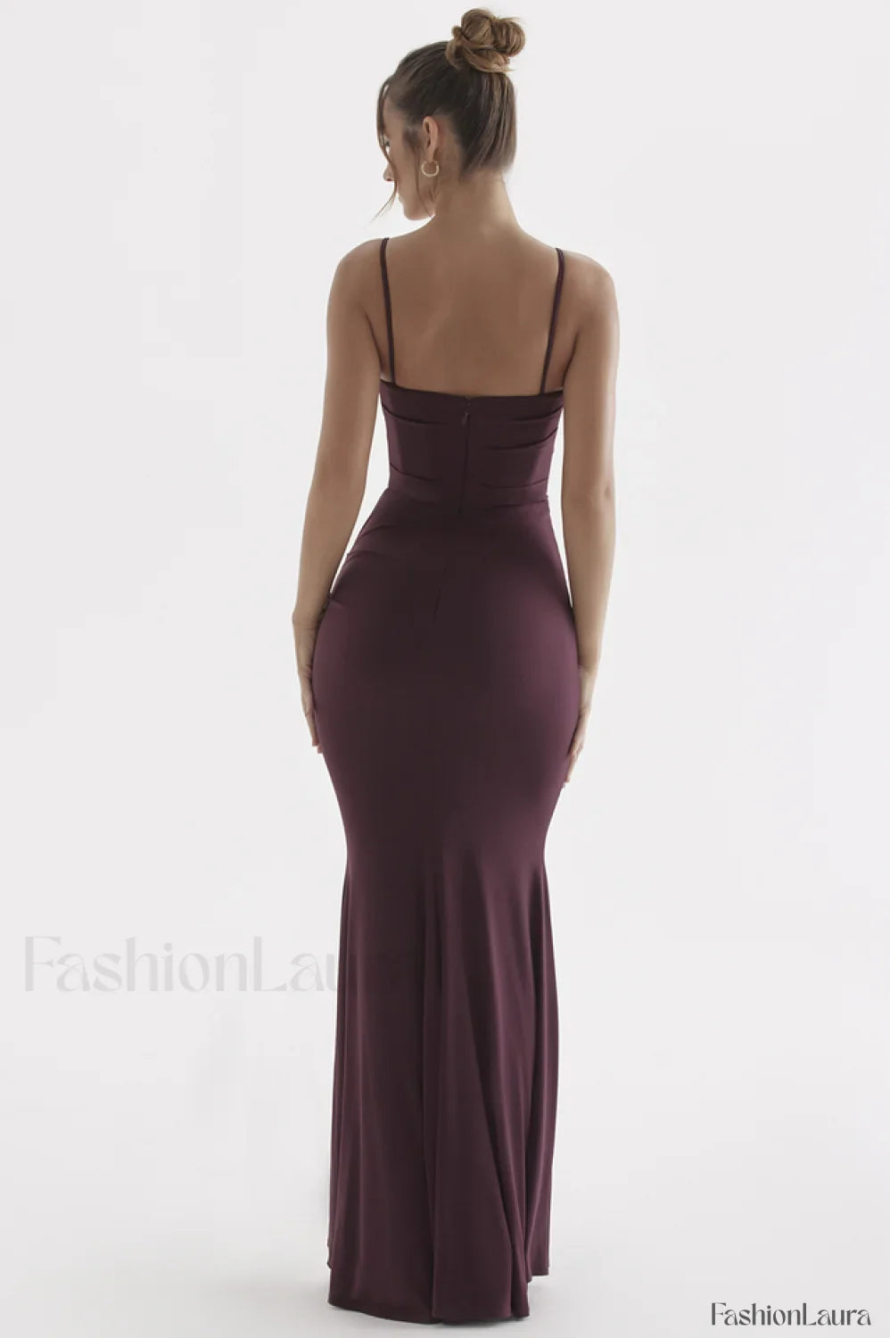 Milena Elegant Herringbone Dress