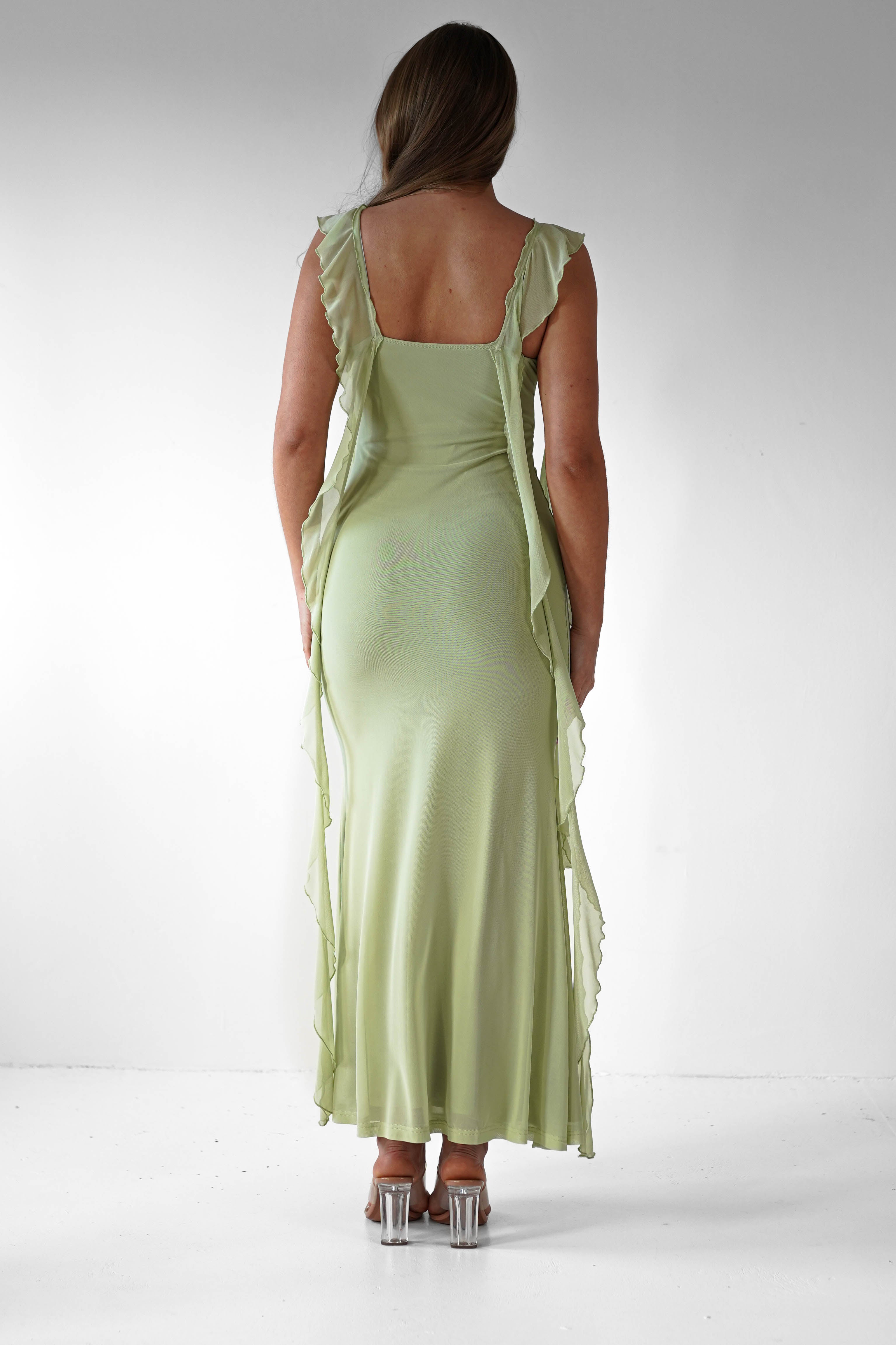 Salma Elevated Sutton Ruffle Midaxi Dress Boutique Collection