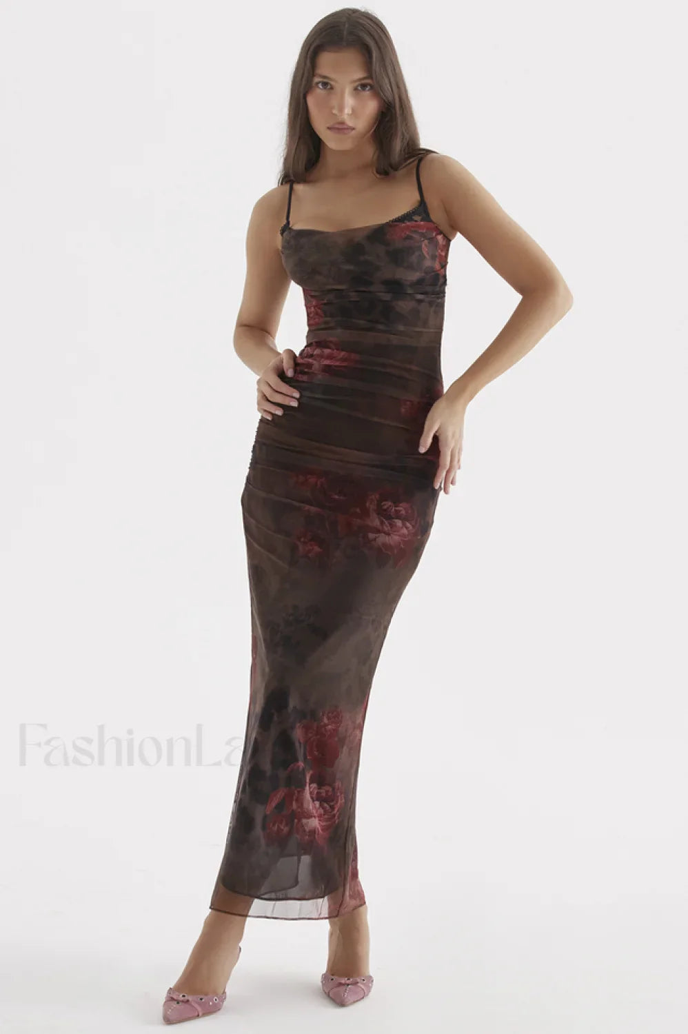 Nalini Printed Stylish Midi Dress