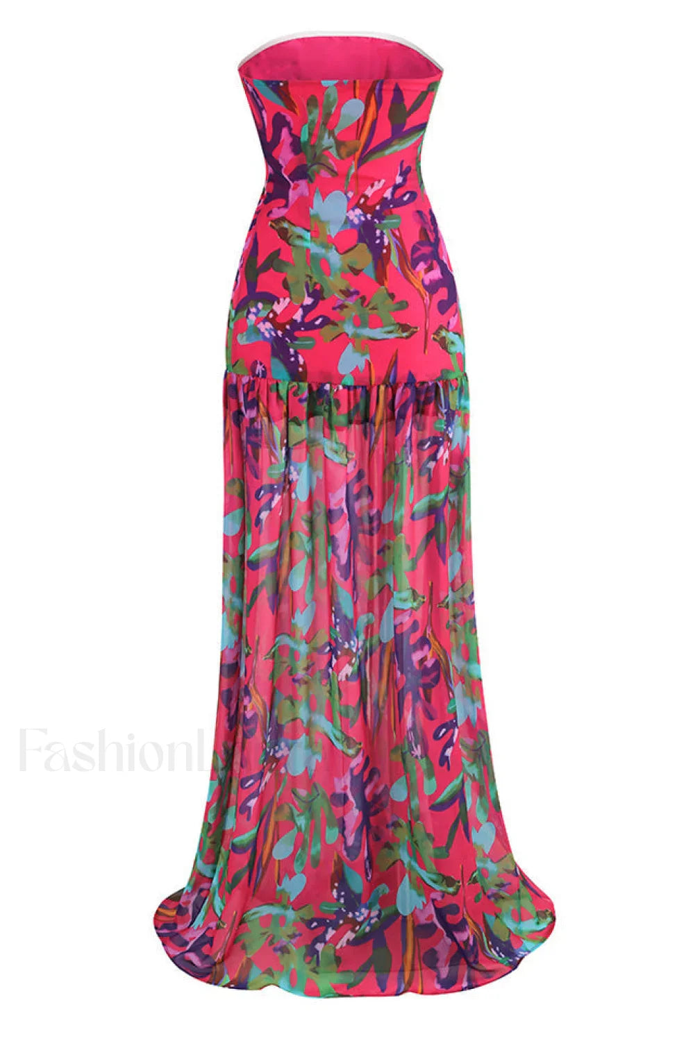 Nicole Silk Stylish Chiffon Midi Dress