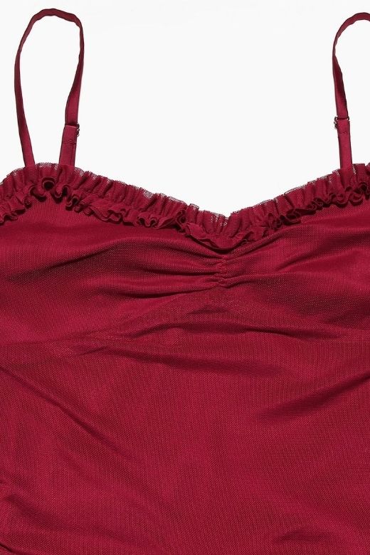 Noah Bodycon Wrap Midi Dress- Red Wine