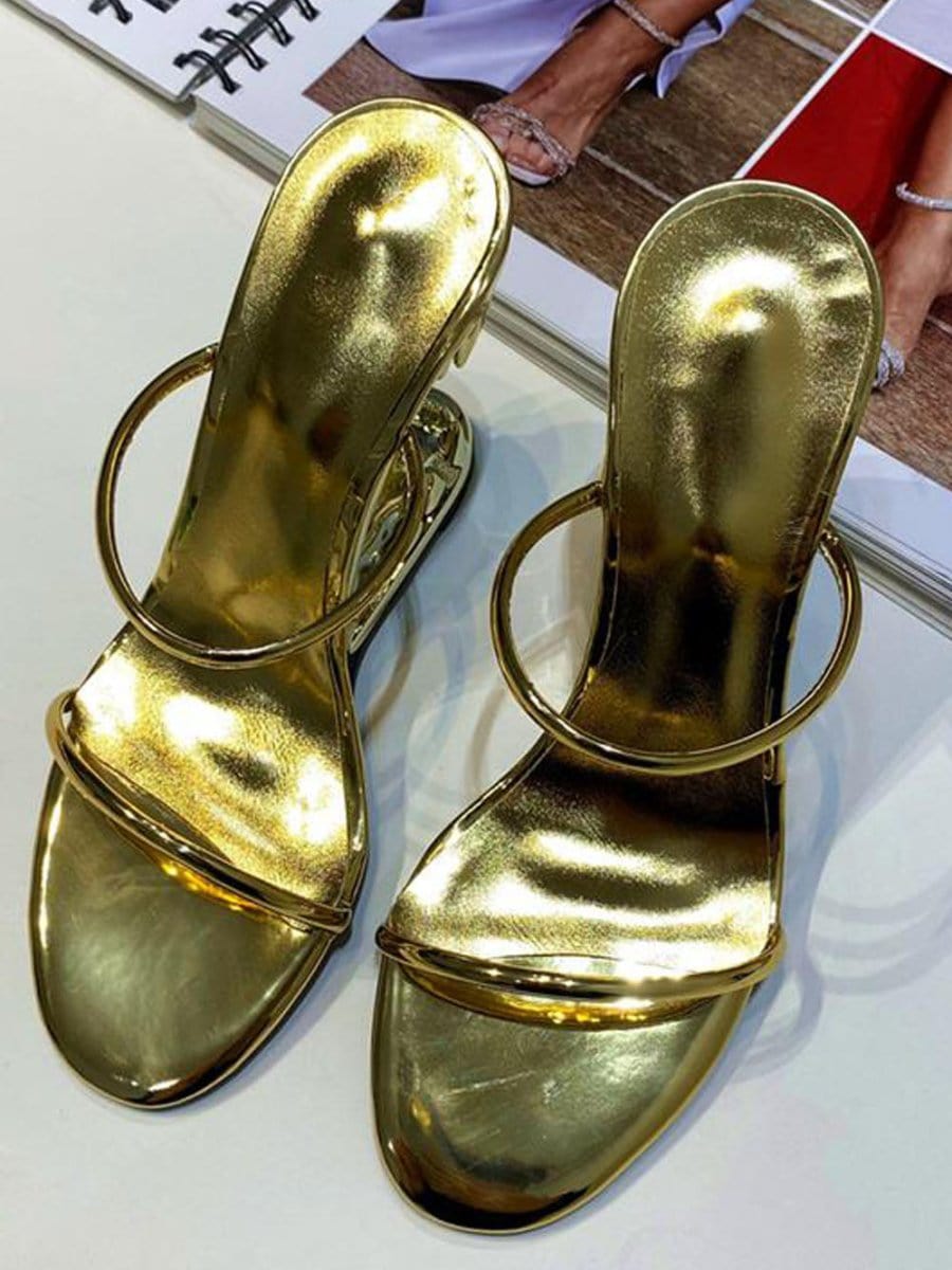 Noah Narrow Band Peep Toe Heel