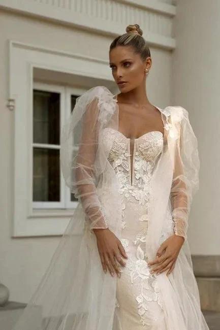 Noble sweetheart sleeveless mermaid lace Wedding dresses (ZD14876)