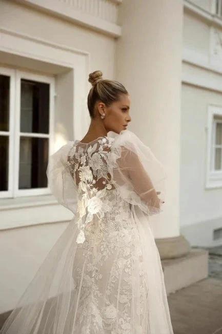 Noble sweetheart sleeveless mermaid lace Wedding dresses (ZD14876)