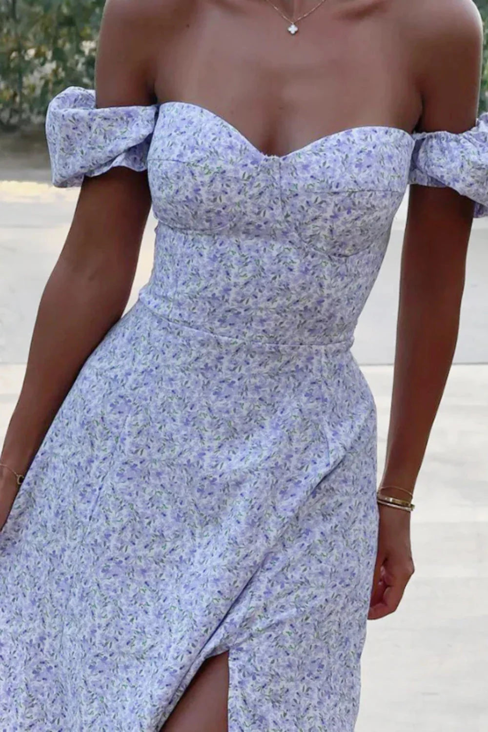 One Shoulder Floral Dress with Relaxed Fit and Smart Casual Fashion