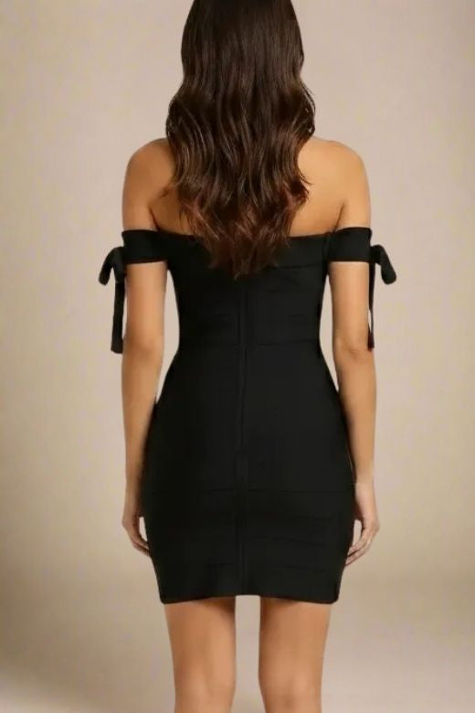 Penelope Bandage Mini Dress - Classic Black