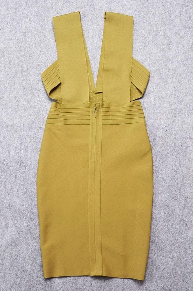Pia Bandage Dress - Olive Green