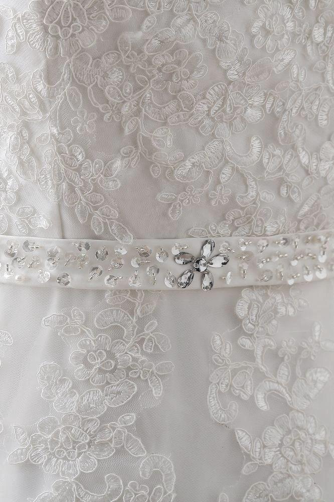 Princess V-Neck Tulle New Arrival Wedding Dress With Lace (ZD13886)