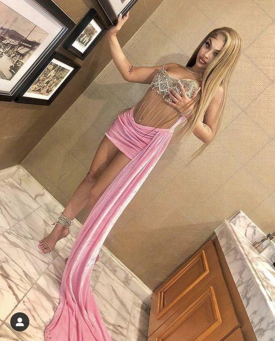 Sparkly Rhinestones Pink Homecoming Dresses Y790 by simplepromdress