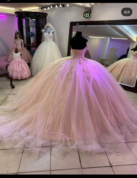 Sweetheart Pink Tulle Princess Dress Pink Ball Gown Y579 - VelvetHem