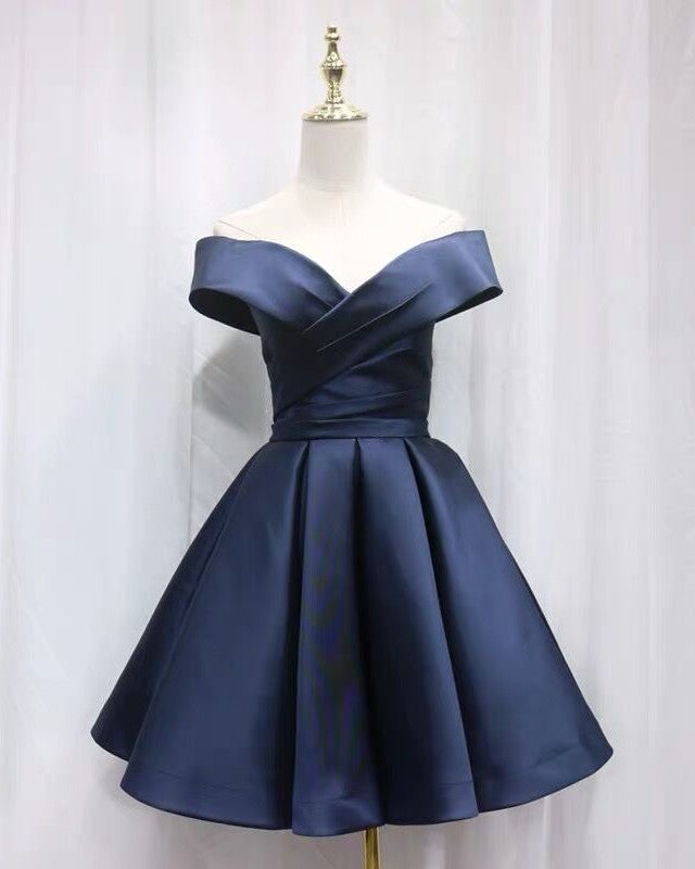 Emerald Green/Burgundy/Blue/Pink Off Shoulder Short Homecoming Dress Girls Junior Short Prom Gown  C1132
