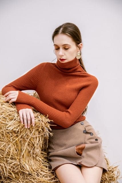 DressBetty - Korean Style Turtelneck Sweater Fashion Slim Casual Winter Sleeve Knitted Turtelneck Sweater Pull Femme Women's Clothing - View 4 | VelvetHem