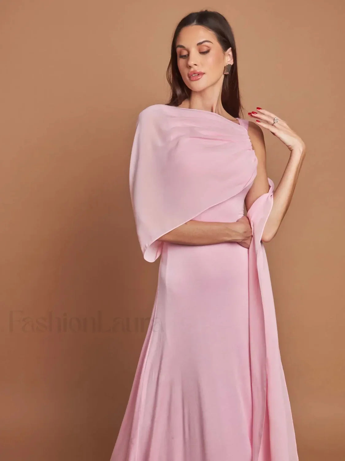 Ribbon Scarf Patchwork Maxi Dress