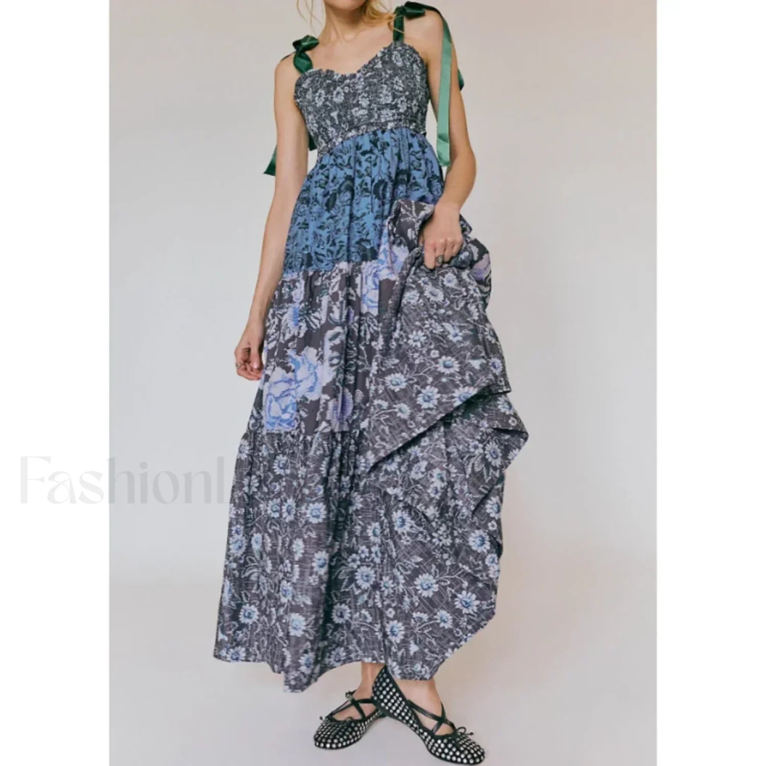 Ribbon Tie Up Dress with Relaxed Fit and Everyday Wear Boutique Fashion Style