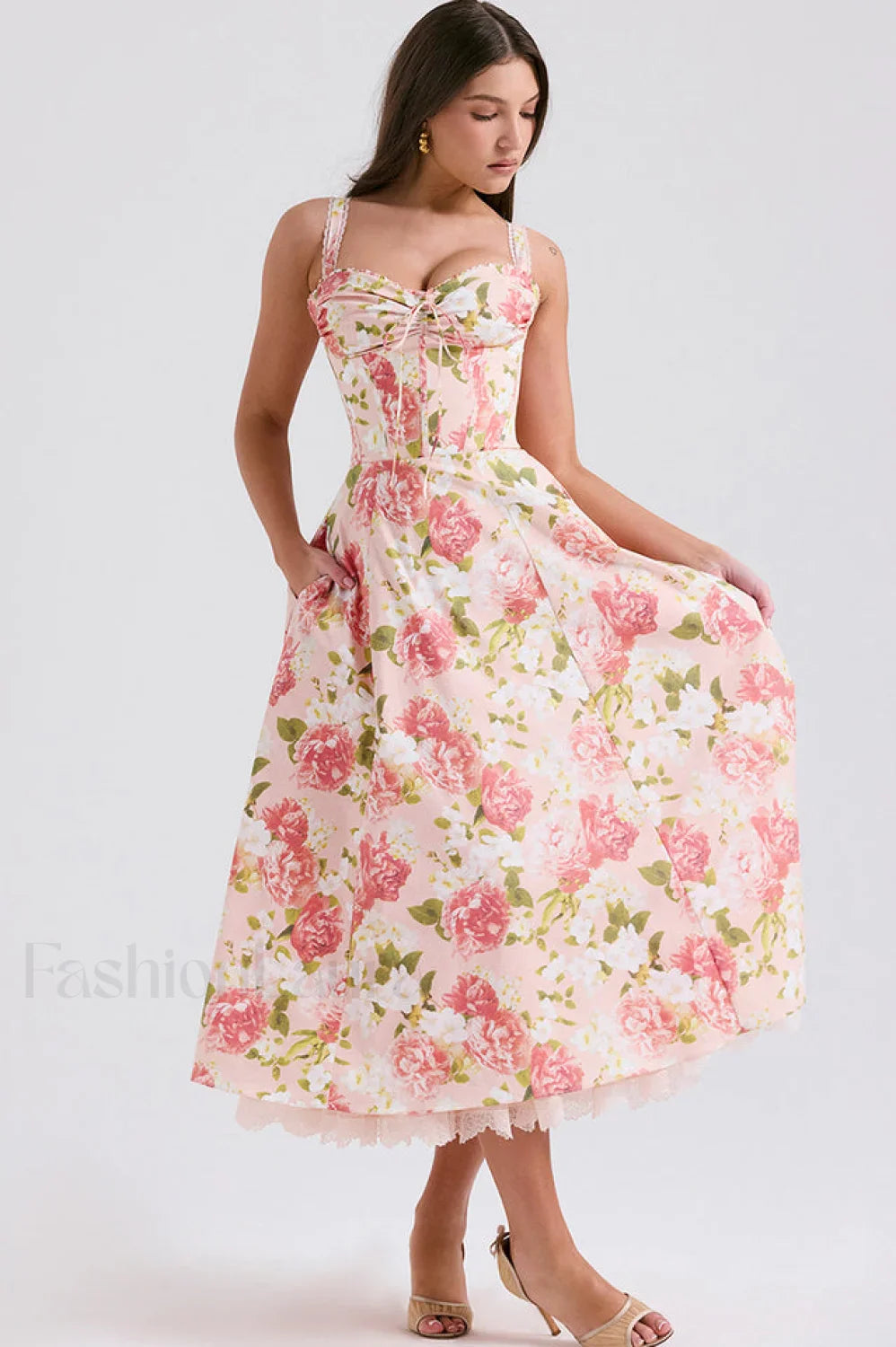 Rosalee Print Stylish Cotton Sundress