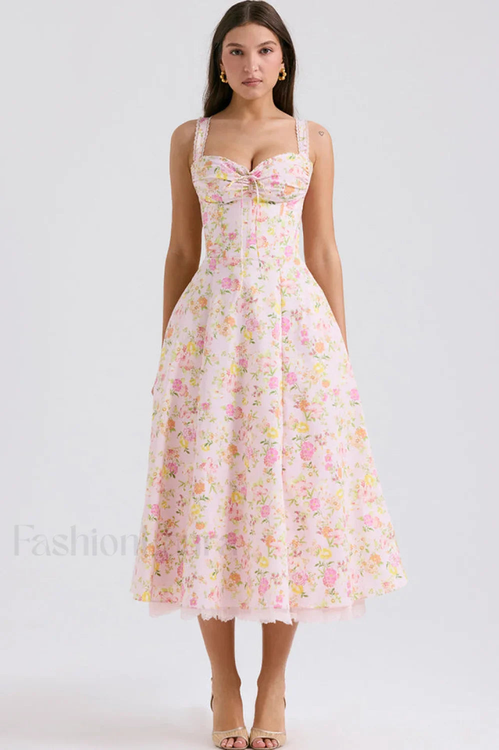 Rosalee Print Stylish Cotton Sundress