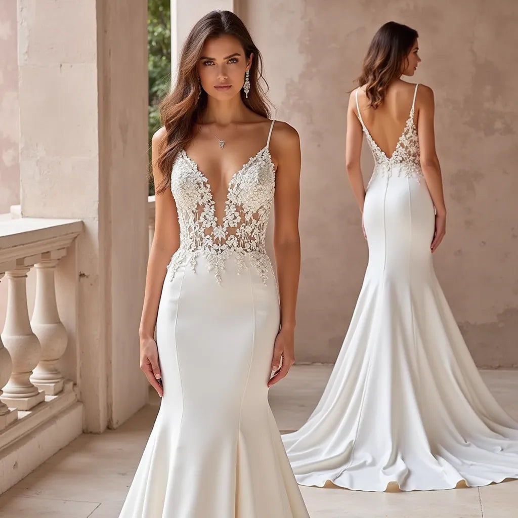 Trumpet Bridal Dress for Elegant Brides Who Love a Regal Fit