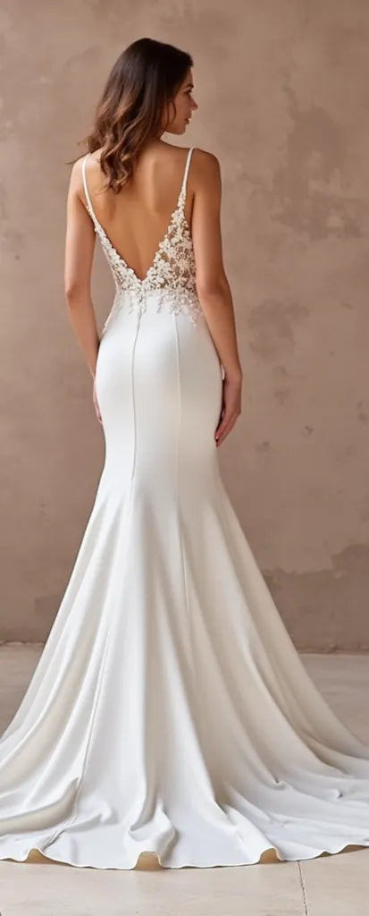 Trumpet Bridal Dress for Elegant Brides Who Love a Regal Fit