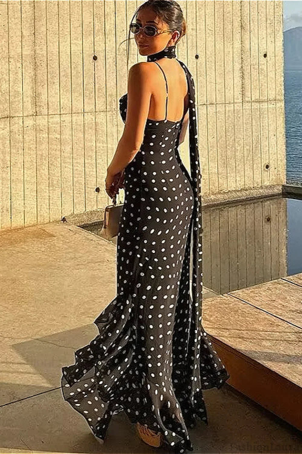 Ruffled Spaghetti Strap Elegant Dress for Layered Outfit Styling