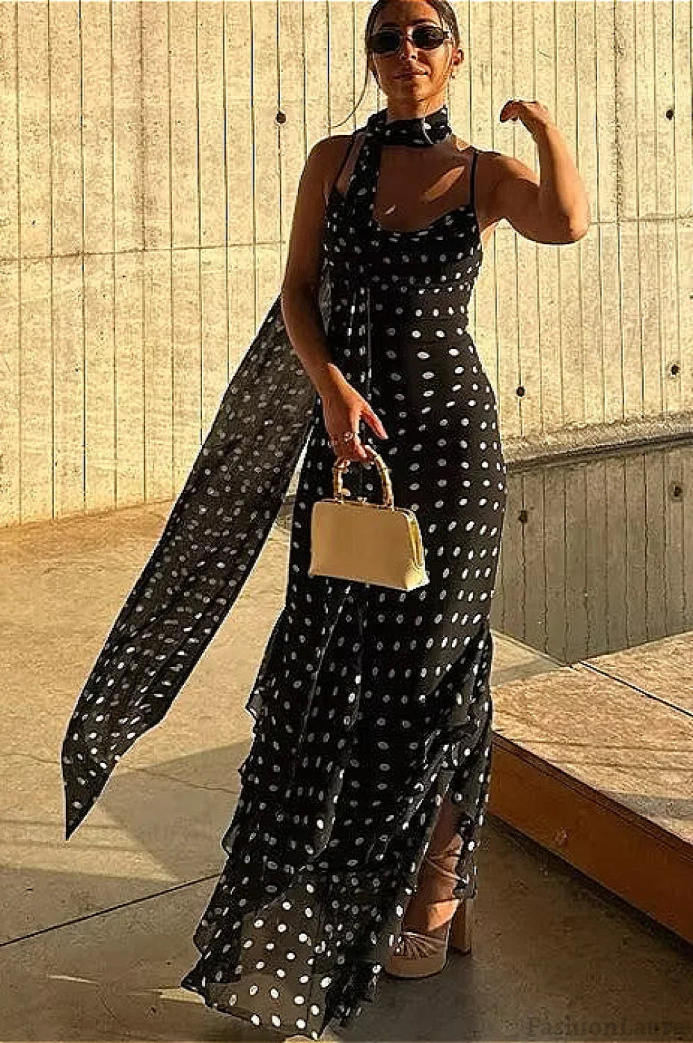 Ruffled Spaghetti Strap Elegant Dress for Layered Outfit Styling