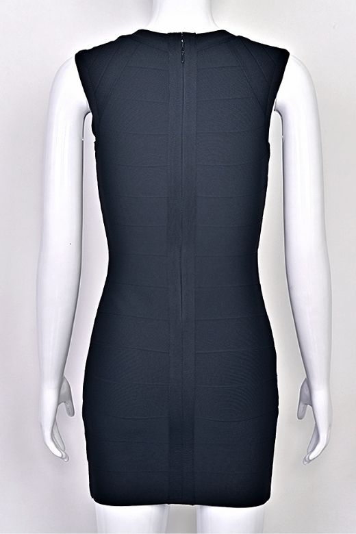 Sabrina Bandage Mini Dress - White Pearl