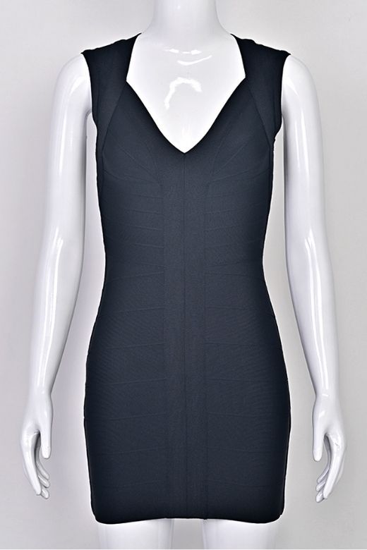 Sabrina Bandage Mini Dress - Red Wine