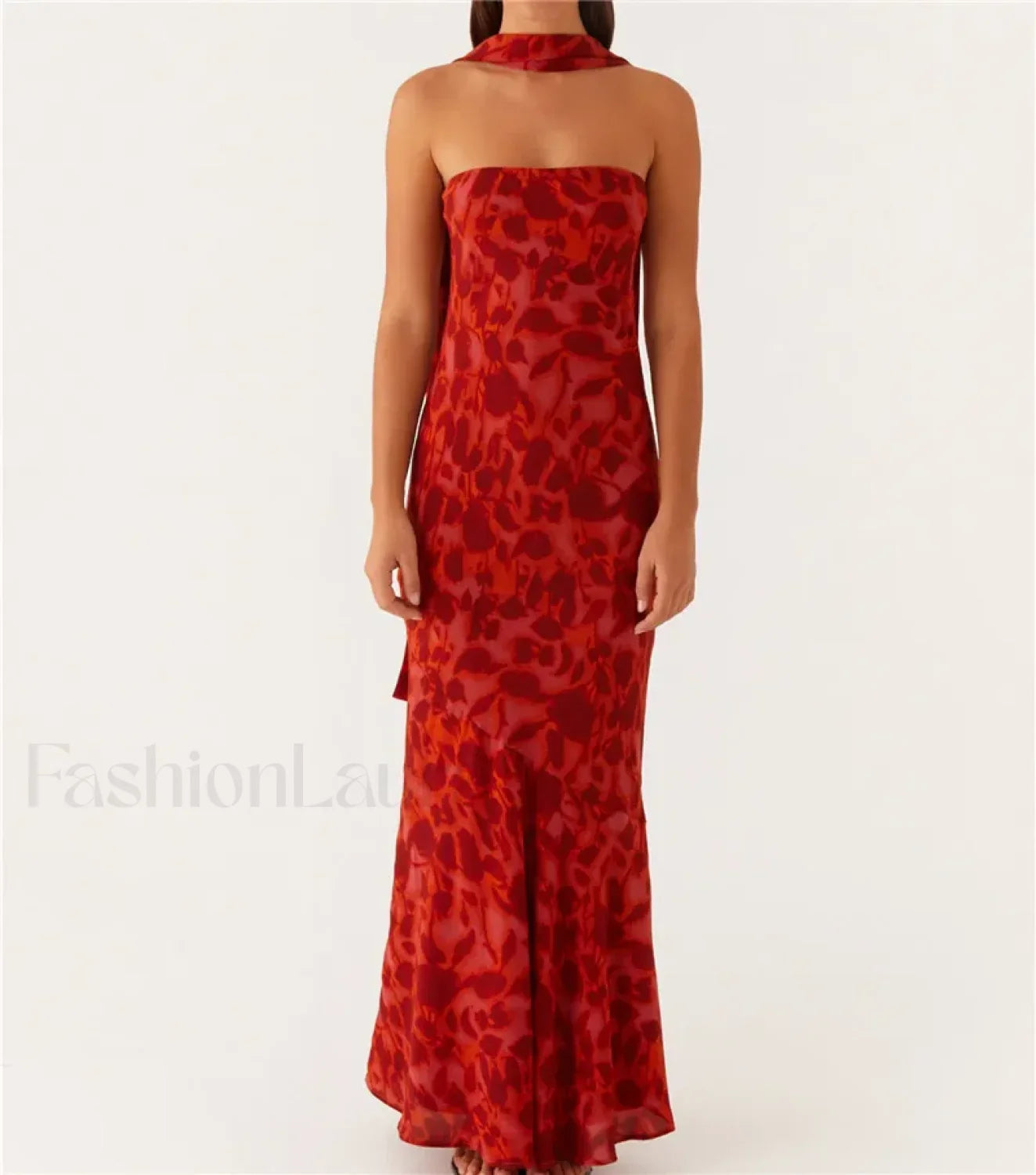 Sexy Backless Mesh Floral Dress