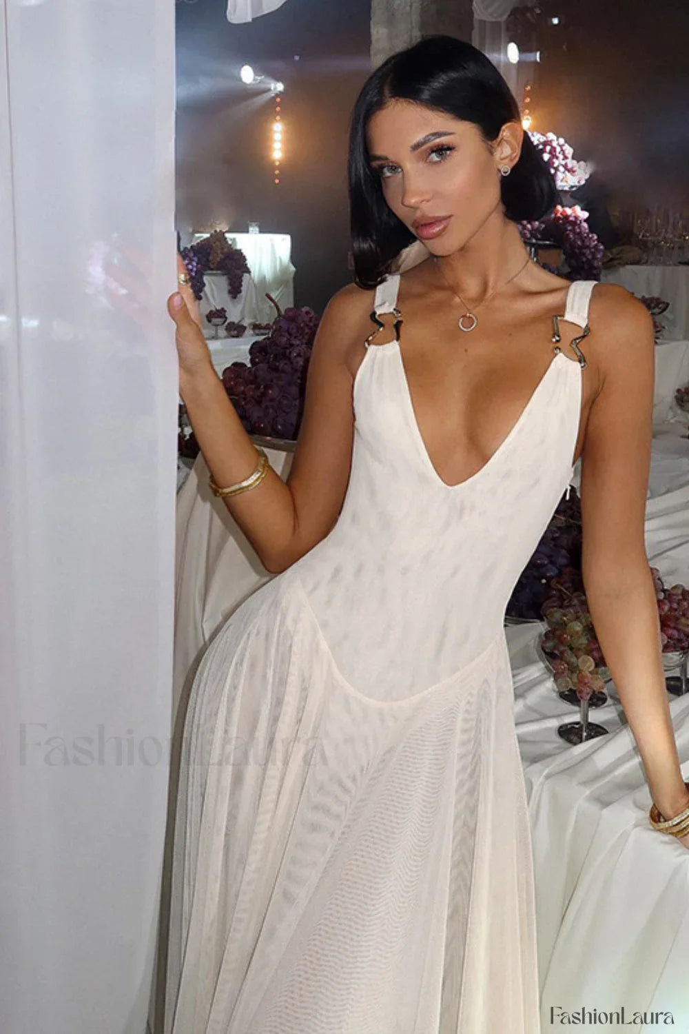 Sexy Mesh Bodycon Dress with Relaxed Fit and Everyday Wear