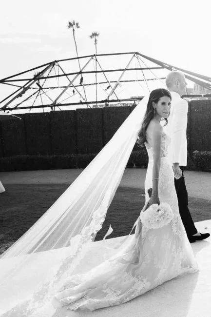 Sexy Strapless Sweetheart Mermaid Wedding Dresses Bridal Gowns With Lace (ZD14605)