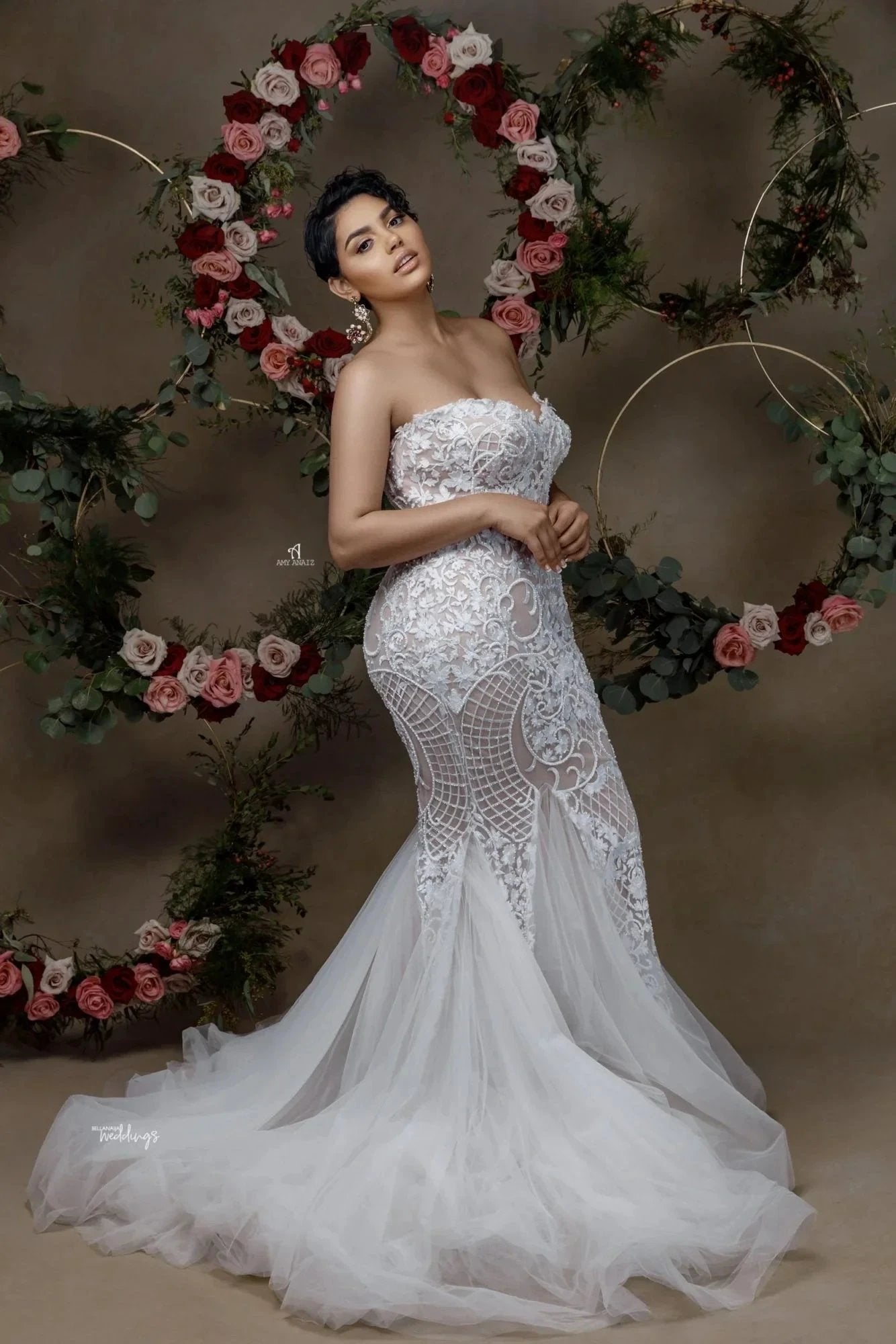 Sexy Sweetheart Sleeveless Lace Mermaid Wedding Dress With Applique (ZD14915)
