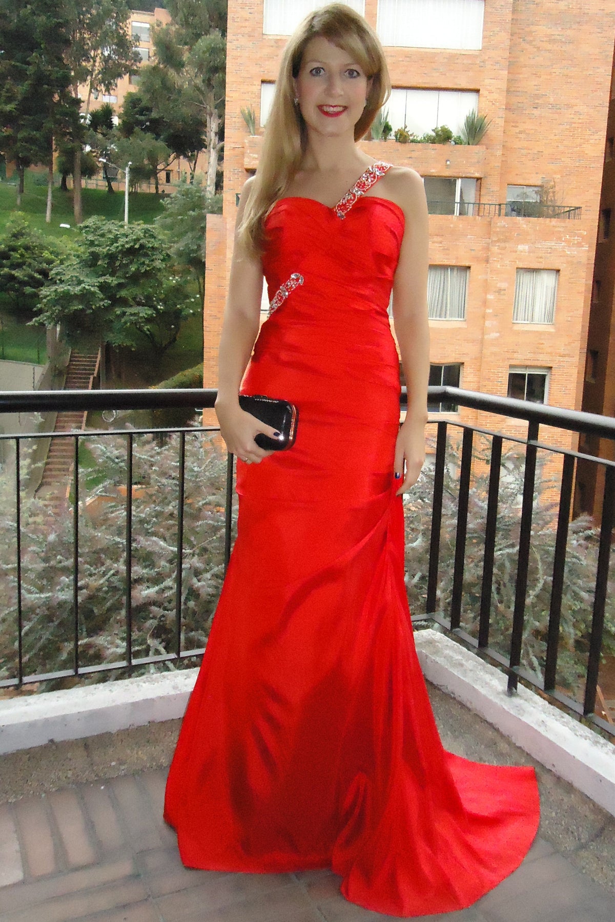 Sheath Sweetheart One-Shoulder Floor-Length Chiffon Rhinestone Evening Dress
