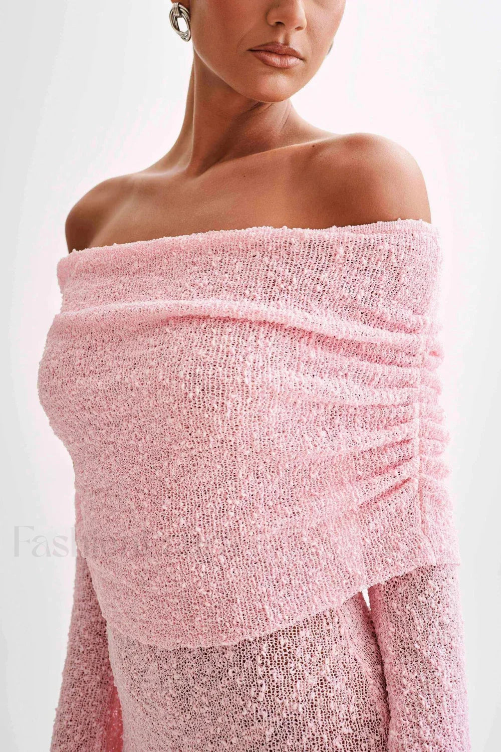 Vintage Inspired Sheer Long Sleeve Dress for Modern Fashion Wear