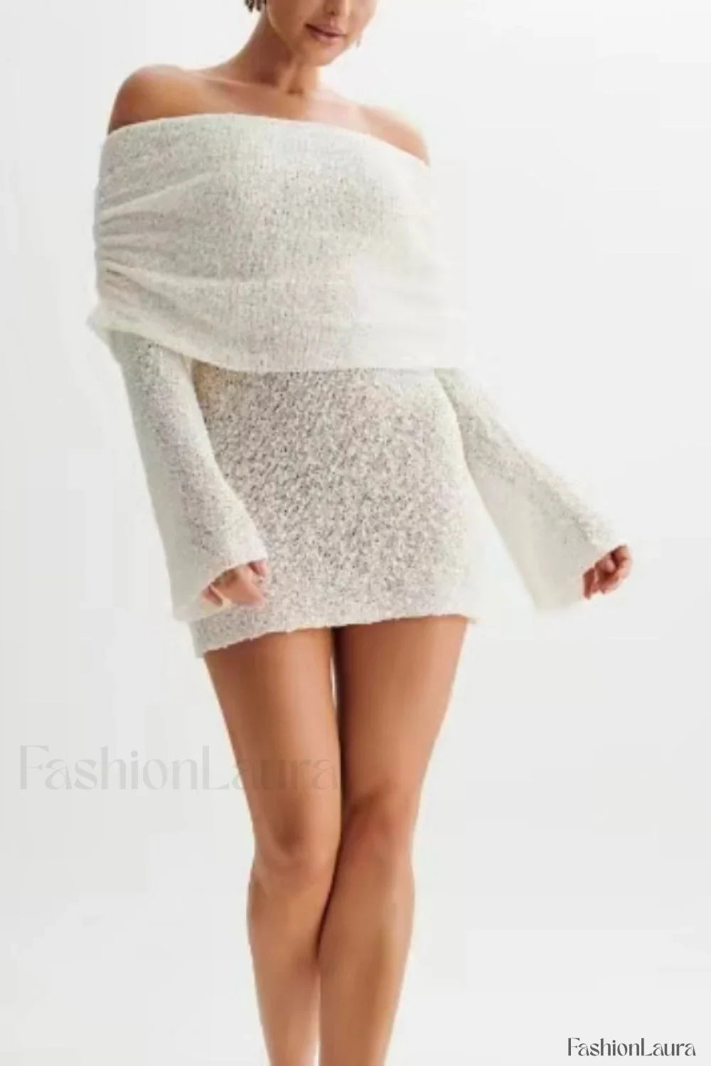 Vintage Inspired Sheer Long Sleeve Dress for Modern Fashion Wear