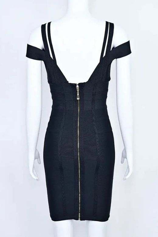 Sia Bandage Dress - Classic Black