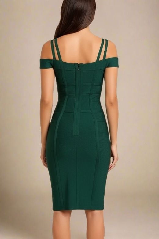 Sia Bandage Dress - Emerald Green