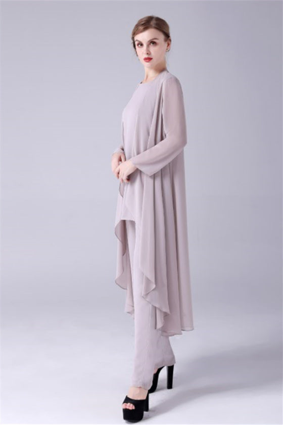 Sleeveless strap jewel casual mother's suit