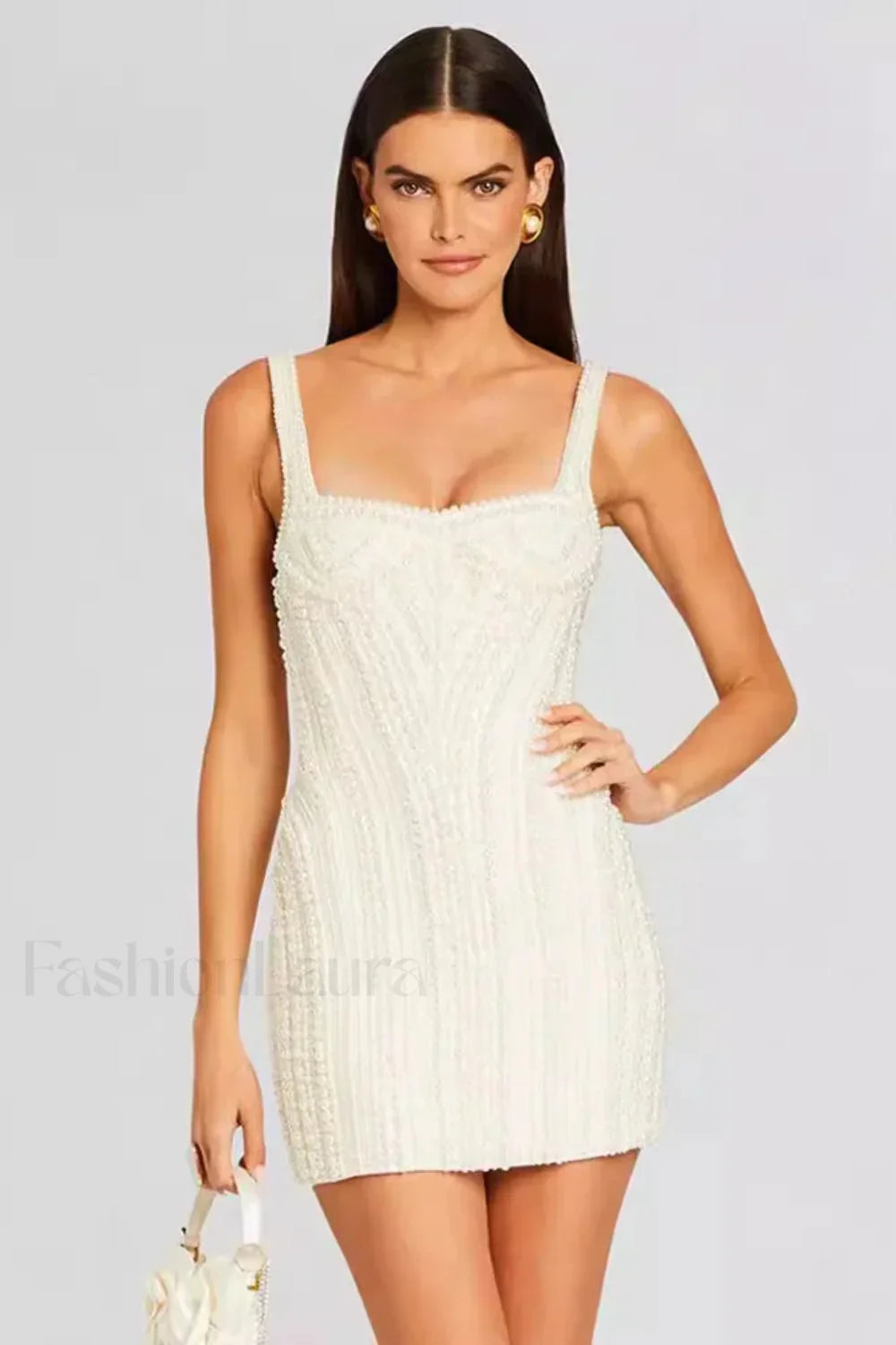 Slim Beaded Strappy Dress with Relaxed Everyday Styling