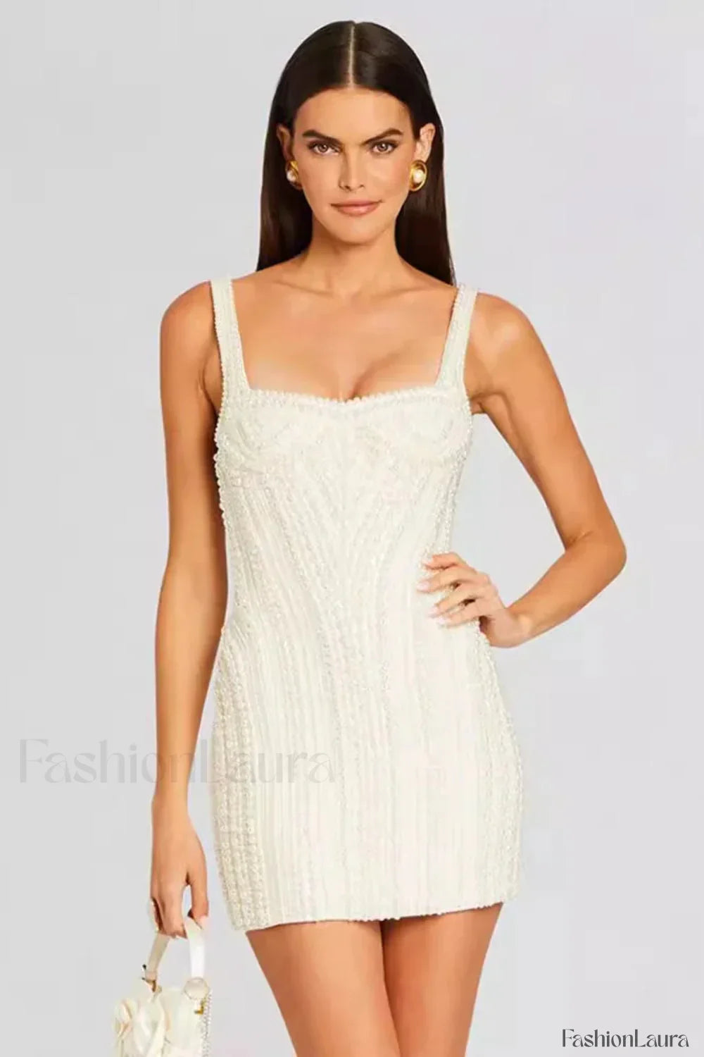 Slim Beaded Strappy Dress with Relaxed Everyday Styling
