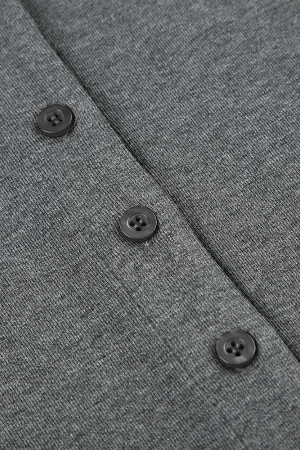 Solid Buttoned High Dress with Contemporary Everyday Styling