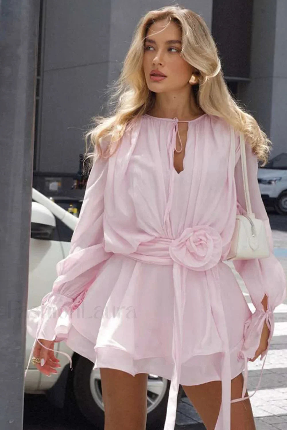Urban Solid Round Neck Dress for Modern Fashion Wear Boutique Fashion Style
