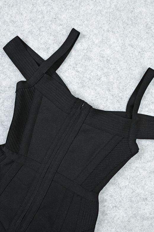 Sophia Bandage Mini Dress - Classic Black