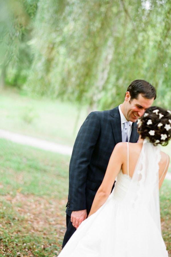 Spaghetti Straps Floor-Length Ivory Wedding Dress With Lace (ZD16373)