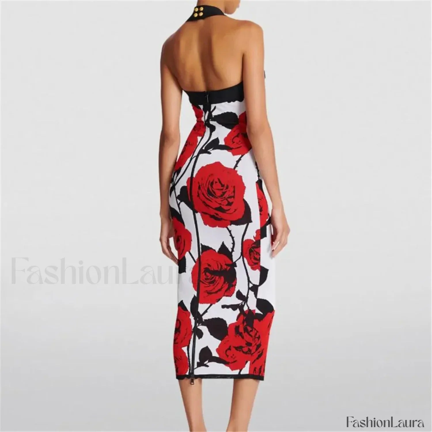 Spliced Zipper Neck Modern Dress for Boutique Fashion Look