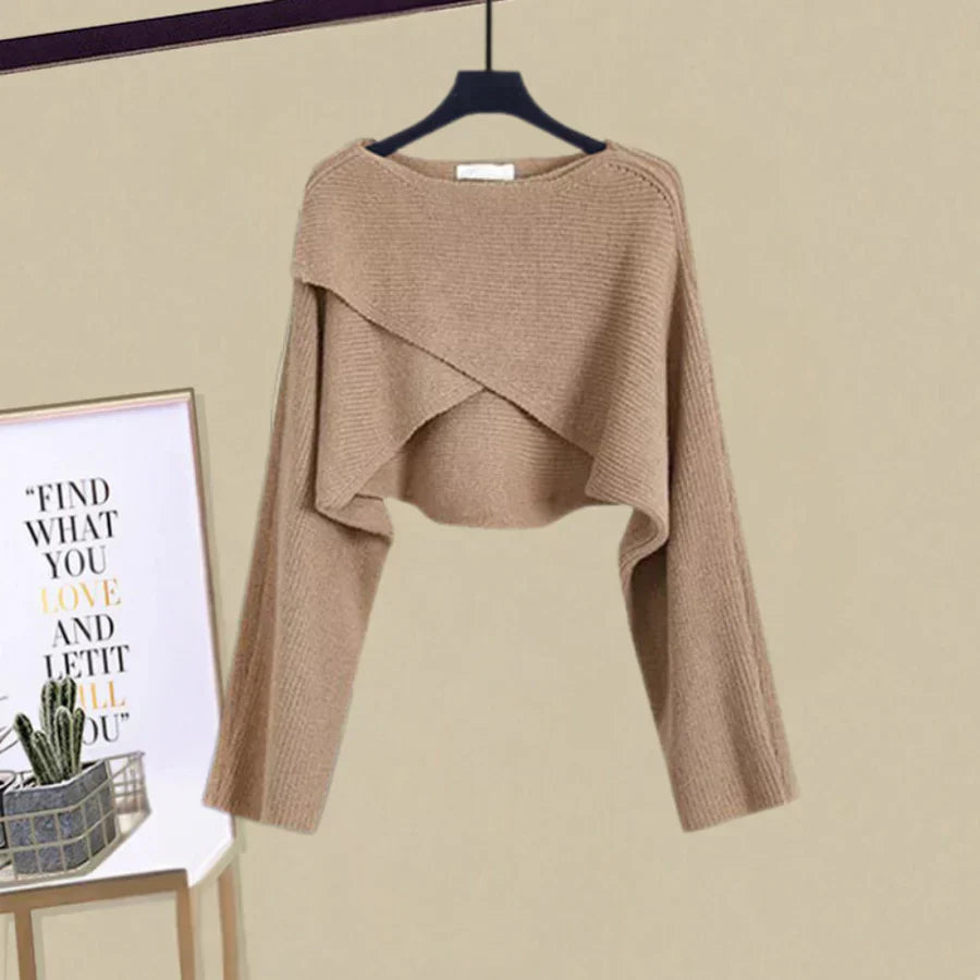 Hilda Premium Dress and Sweater Set Chic Silhouette Collection