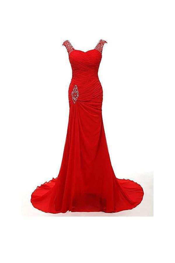 Sweetheart Mermaid Long Prom Gowns Evening Dresses Bridesmaid Dresses (ZD13202)