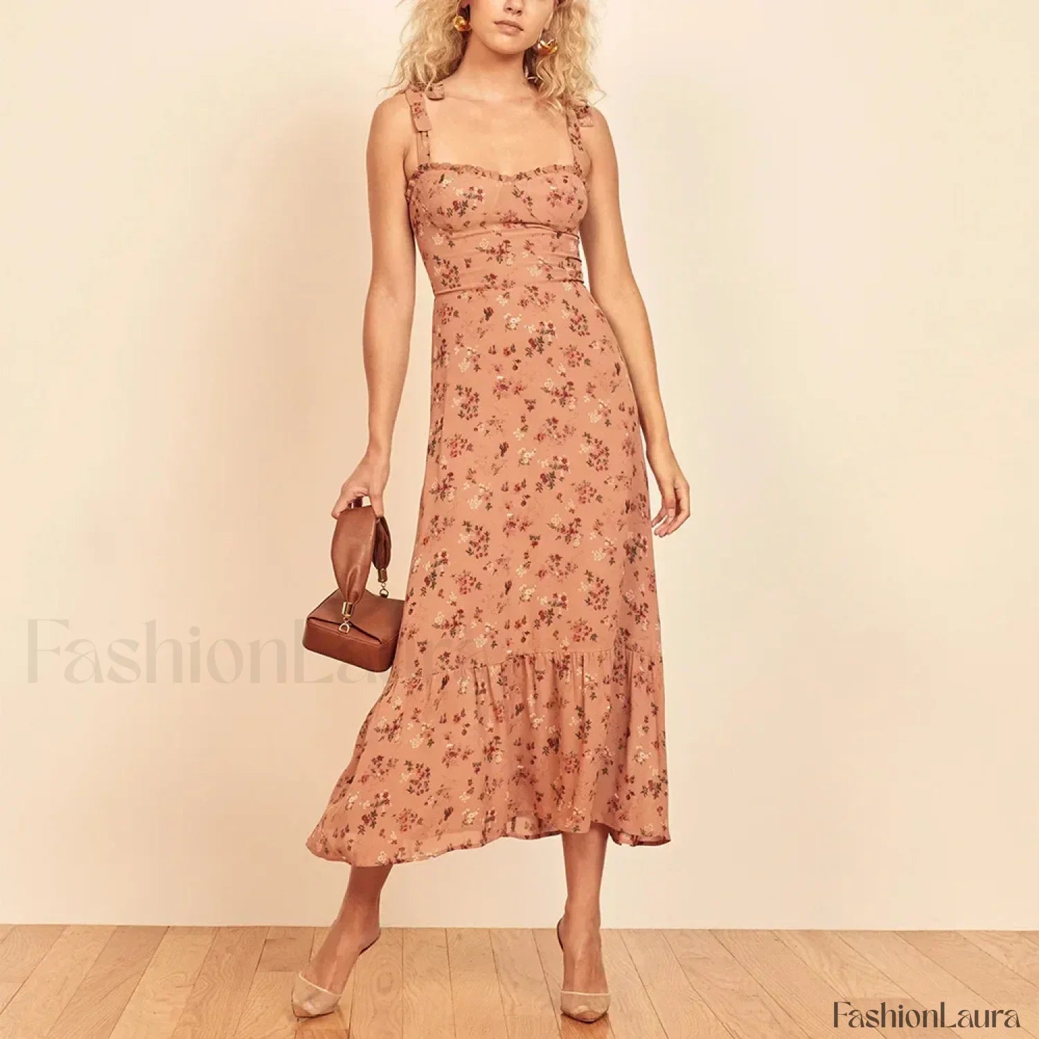 Sweetheart Tie Strap Dress with Relaxed Fit and Layered Outfit Styling
