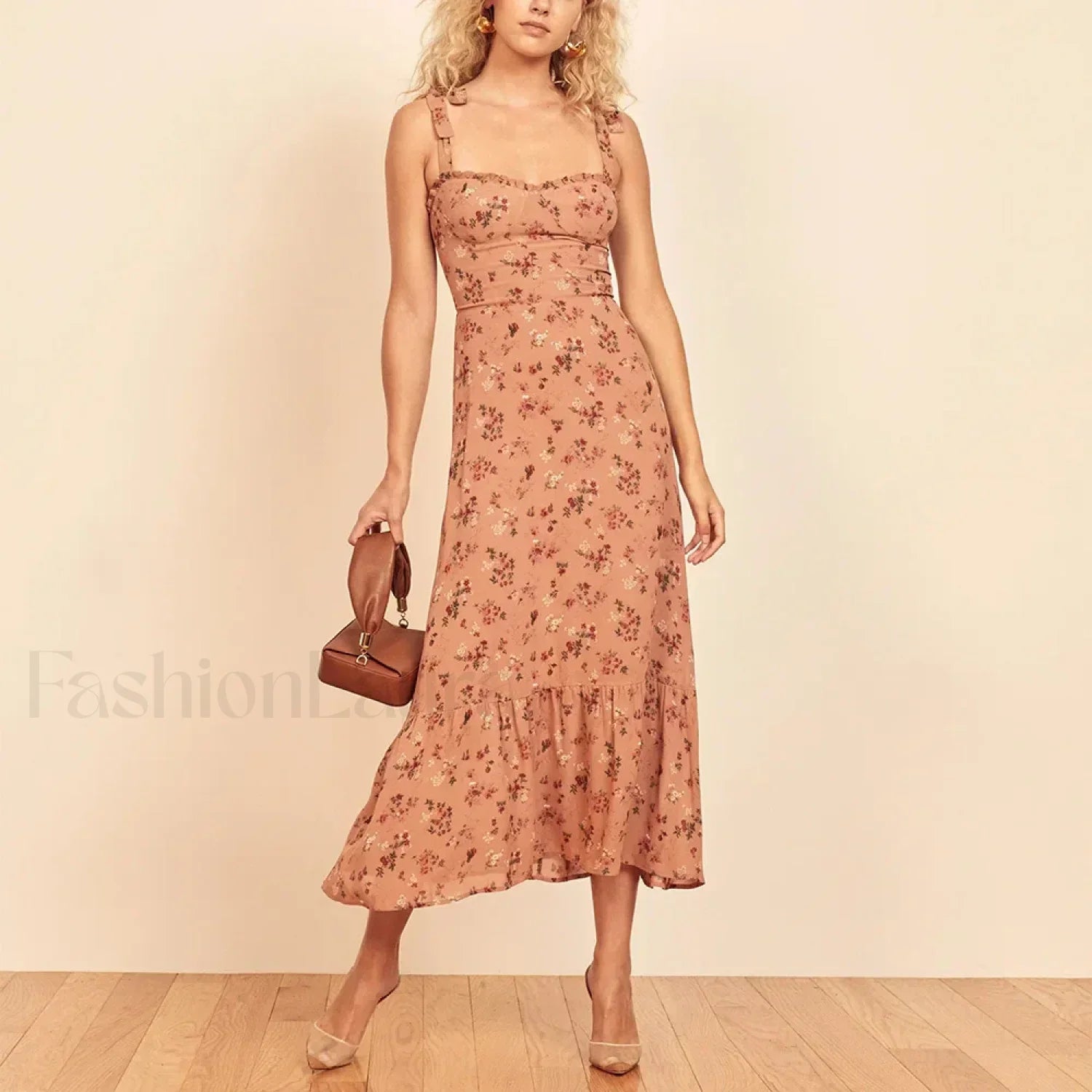 Sweetheart Tie Strap Dress with Relaxed Fit and Layered Outfit Styling