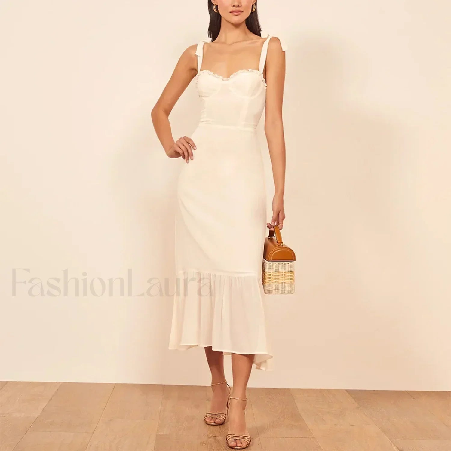 Sweetheart Tie Strap Floral Dress color 8 / S